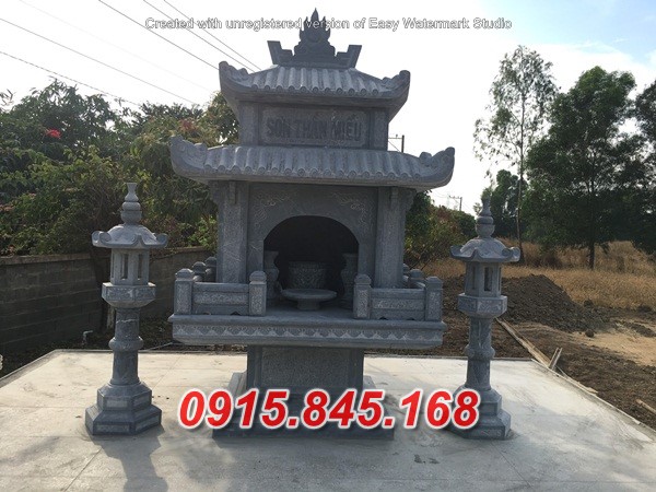mẫu 676 trang thờ đá đẹp bán trà vinh cây hương am miếu củng kỳ đài