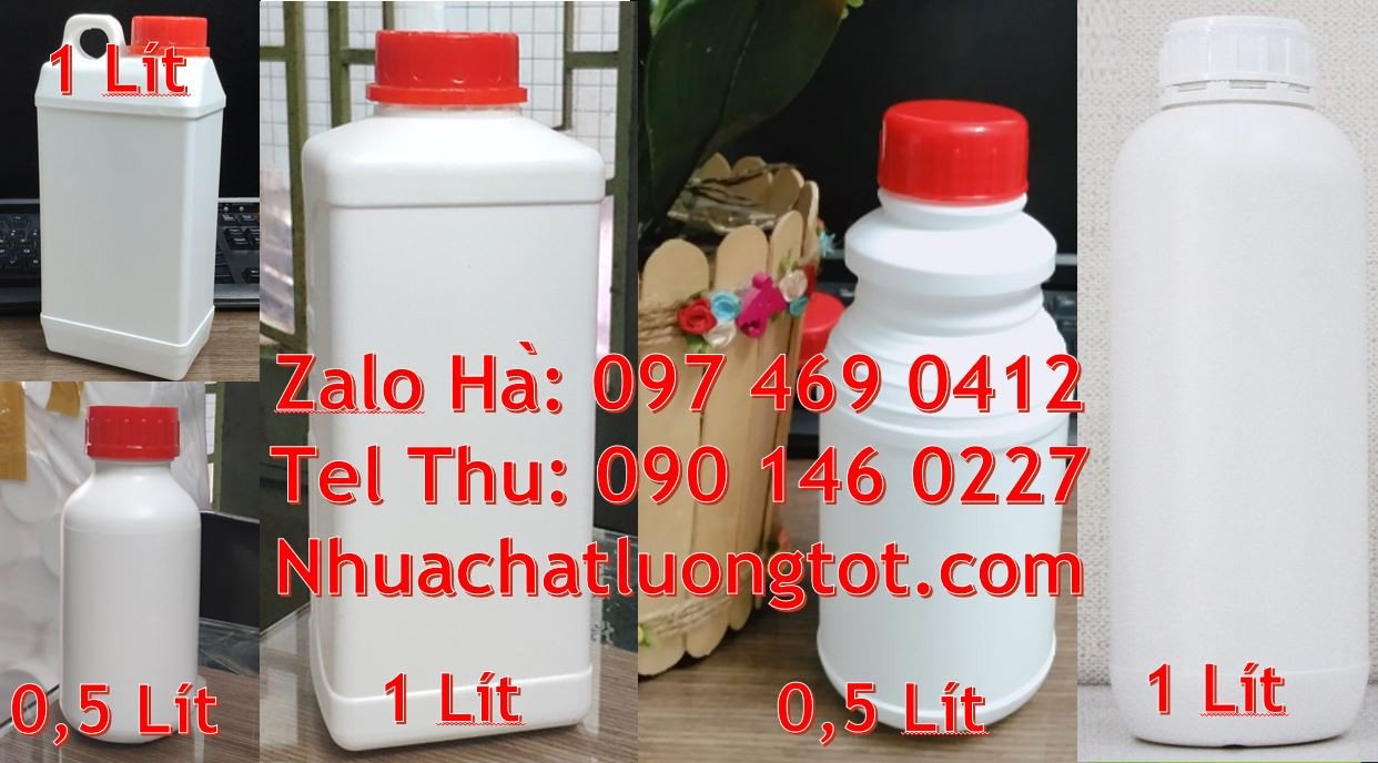 bán chai nhựa lớn 1l giá rẻ,chai nhựa hdpe 0.5l màu trắng,chai nhựa tr