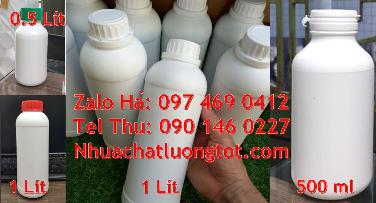 bán chai nhựa lớn 1l giá rẻ,chai nhựa hdpe 0.5l màu trắng,chai nhựa tr