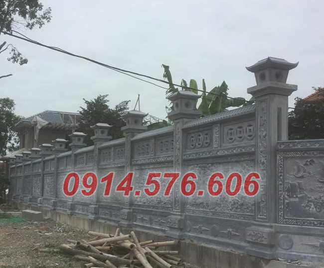 Thiết kế bao lan nghĩa trang bằng đá đẹp nhất
