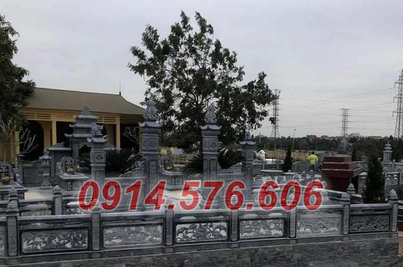 Thiết kế bao lan nghĩa trang bằng đá đẹp nhất