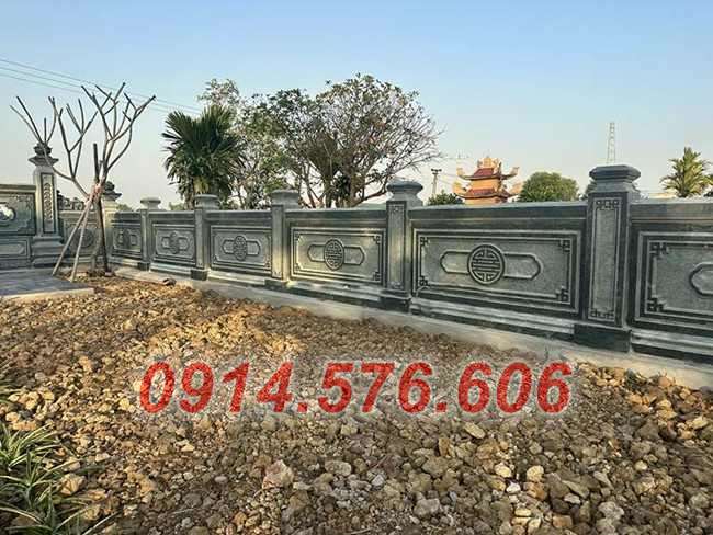 Thiết kế bao lan nghĩa trang bằng đá đẹp nhất