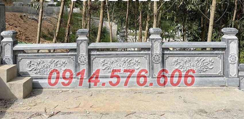 Thiết kế bao lan nghĩa trang bằng đá đẹp nhất