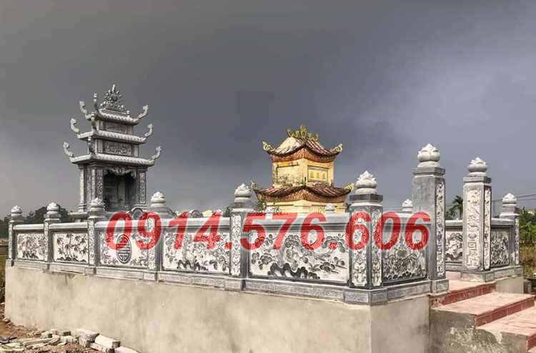 Thiết kế bao lan nghĩa trang bằng đá đẹp nhất