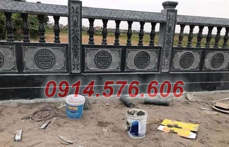 Thiết kế bao lan nghĩa trang bằng đá đẹp nhất