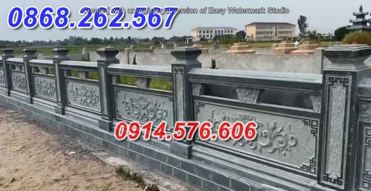 Kích thước tường bao bằng đá khối đẹp Sóc Trăng