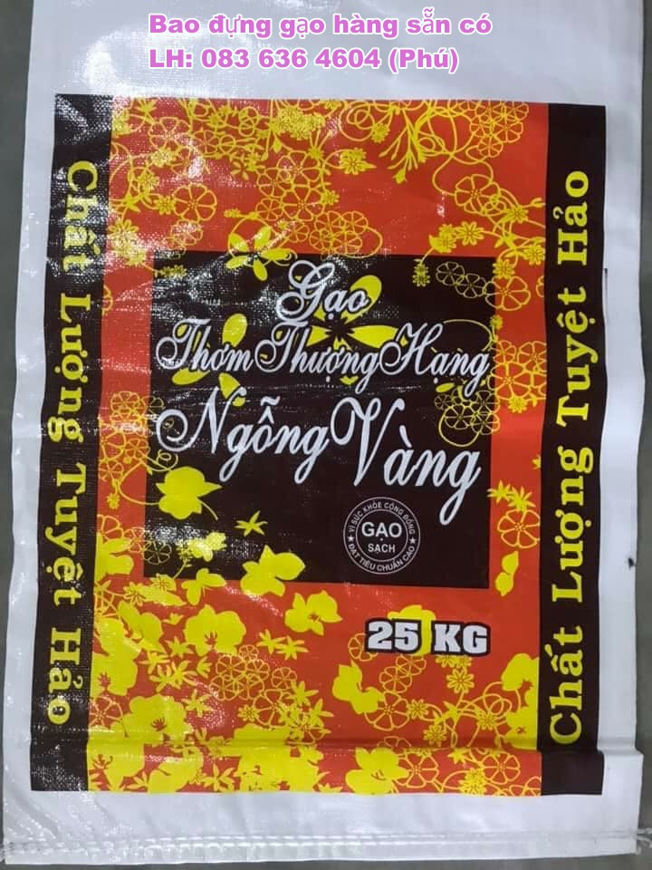 Bao gạo 5kg, 10kg, 25kg, 50kg - Giá rẻ chất lượng cao