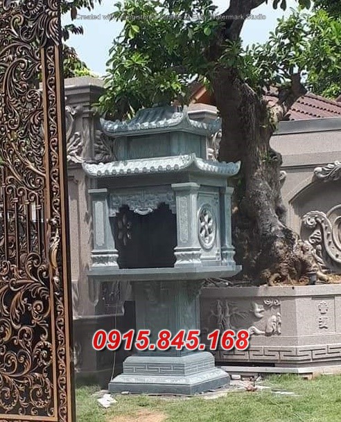 mẫu 007 miếu thờ đá đẹp hậu giang bán trang am cây hương thờ ông thiên