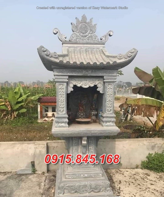 mẫu 007 miếu thờ đá đẹp hậu giang bán trang am cây hương thờ ông thiên