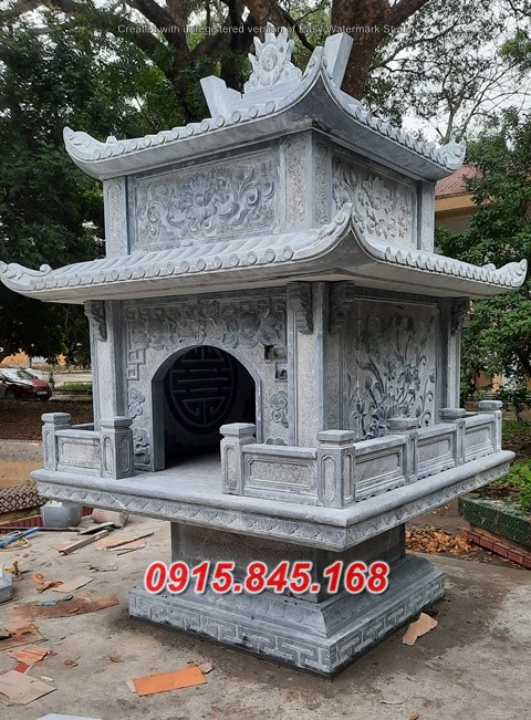 mẫu 007 miếu thờ đá đẹp hậu giang bán trang am cây hương thờ ông thiên