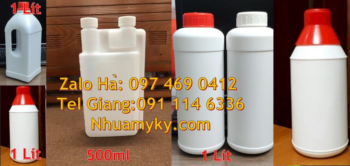 bán chai nnhuwajhdpe 500ml giá rẻ,chai nhựa 1l đựng hóa chất,chai nhựa