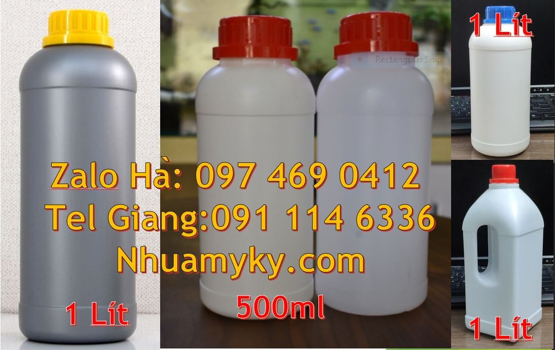 bán chai nnhuwajhdpe 500ml giá rẻ,chai nhựa 1l đựng hóa chất,chai nhựa