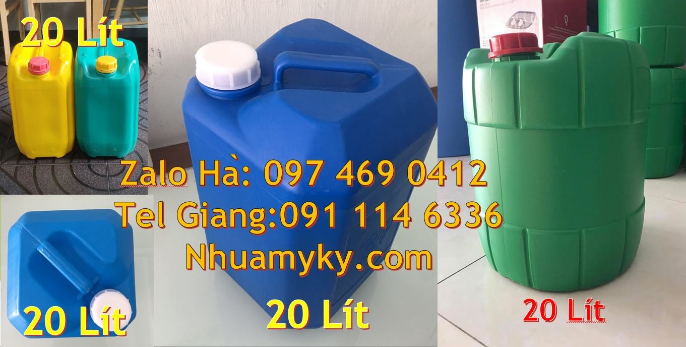bán rẻ can nhựa hdpe màu xanh,can nhựa 25l đựng thực phẩm,can nhựa rẻ