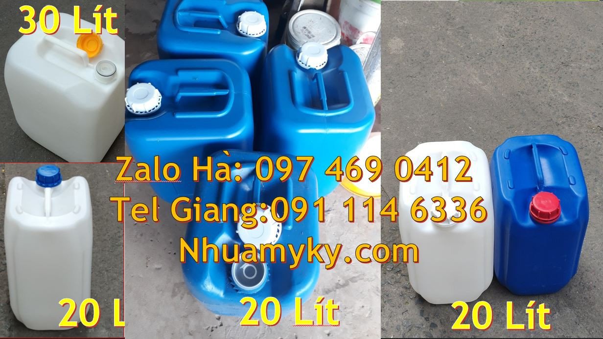 bán rẻ can nhựa hdpe màu xanh,can nhựa 25l đựng thực phẩm,can nhựa rẻ
