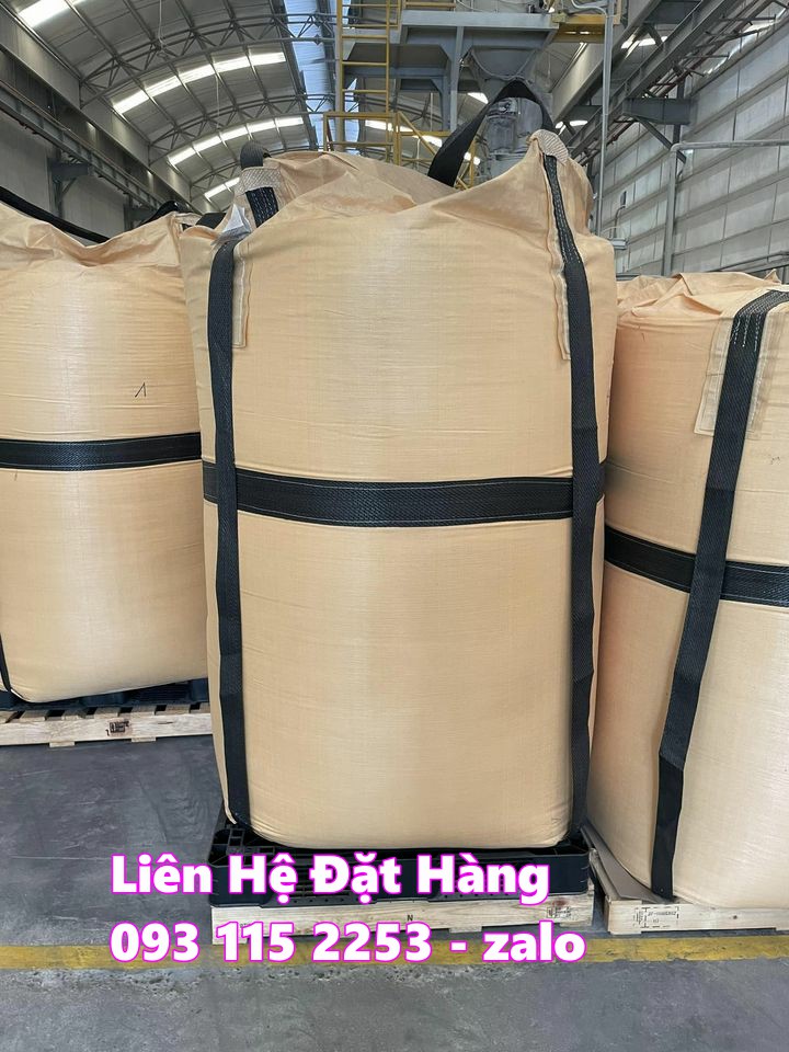 Bao jumbo 1 tấn dùng trữ kho hàng hóa lúa, gạo, phân bón tải trong lớn