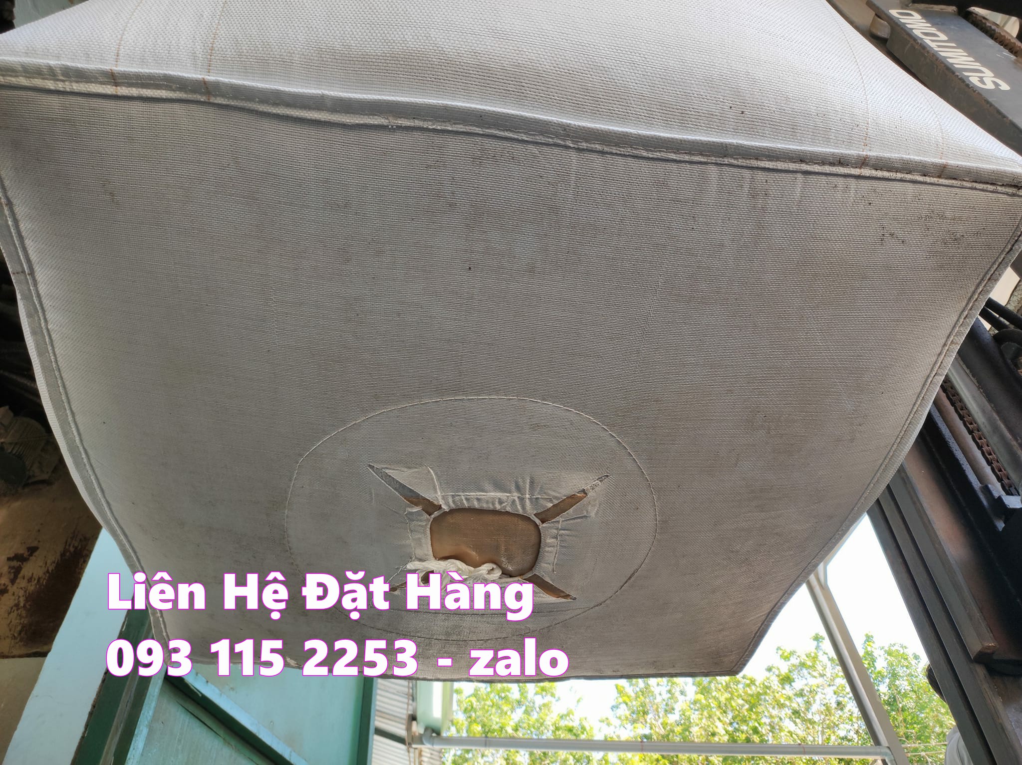 Bao jumbo 1 tấn dùng trữ kho hàng hóa lúa, gạo, phân bón tải trong lớn