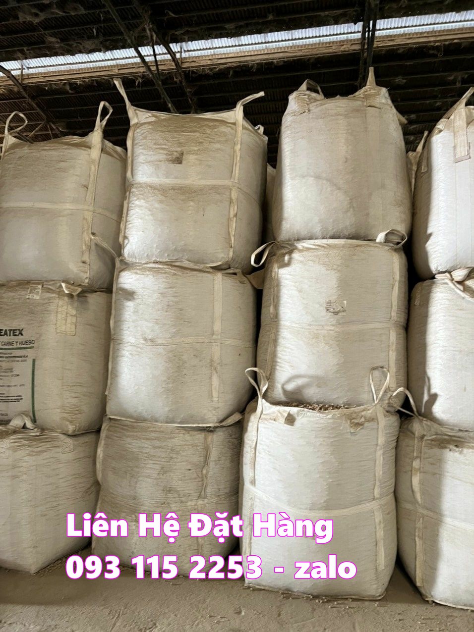 Bao jumbo 1 tấn dùng trữ kho hàng hóa lúa, gạo, phân bón tải trong lớn