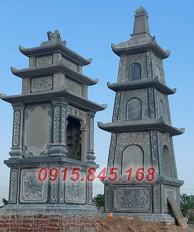 Thiết kế bảo tháp đá xanh nguyên khối đẹp nhất