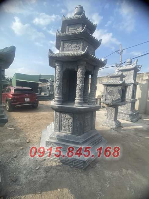 Thiết kế bảo tháp đá xanh nguyên khối đẹp nhất