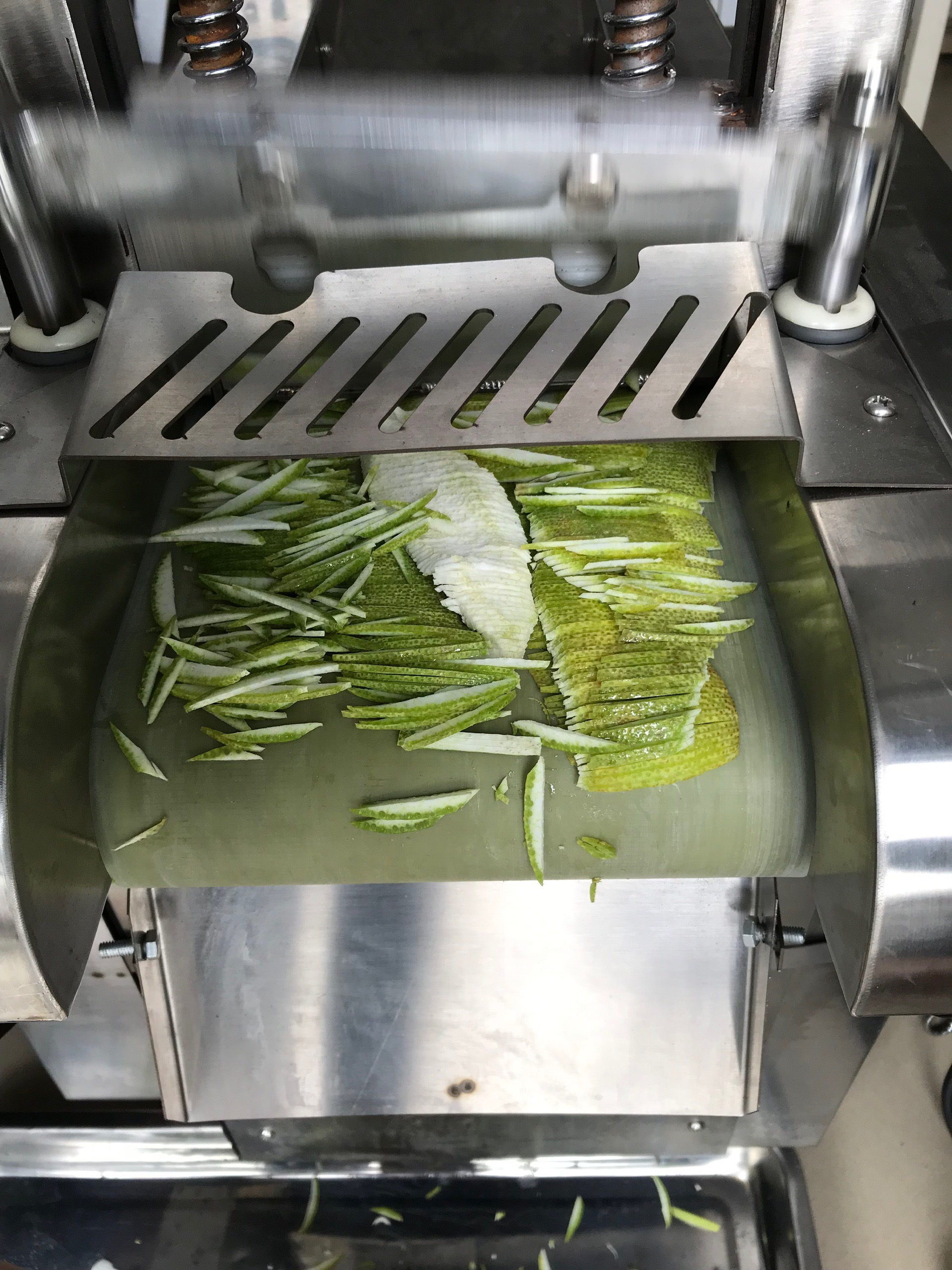 Máy thái mỡ heo/da heo hạt lựu, máy thái mỡ heo chiên giòn, máy thái