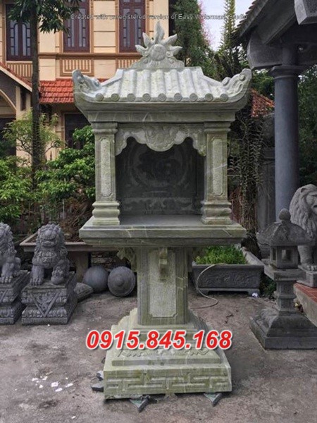 24+ Hương án thờ thần linh ngoài trời bằng đá Sơn La