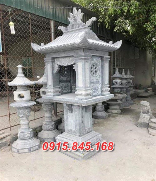 24+ Hương án thờ thần linh ngoài trời bằng đá Sơn La