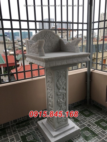 24+ Hương án thờ thần linh ngoài trời bằng đá Sơn La