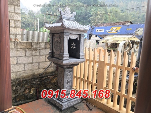 24+ Hương án thờ thần linh ngoài trời bằng đá Sơn La