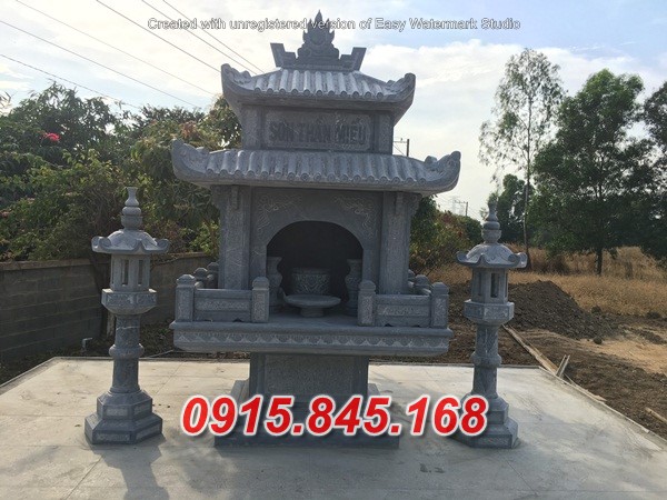 24+ Hương án thờ thần linh ngoài trời bằng đá Sơn La