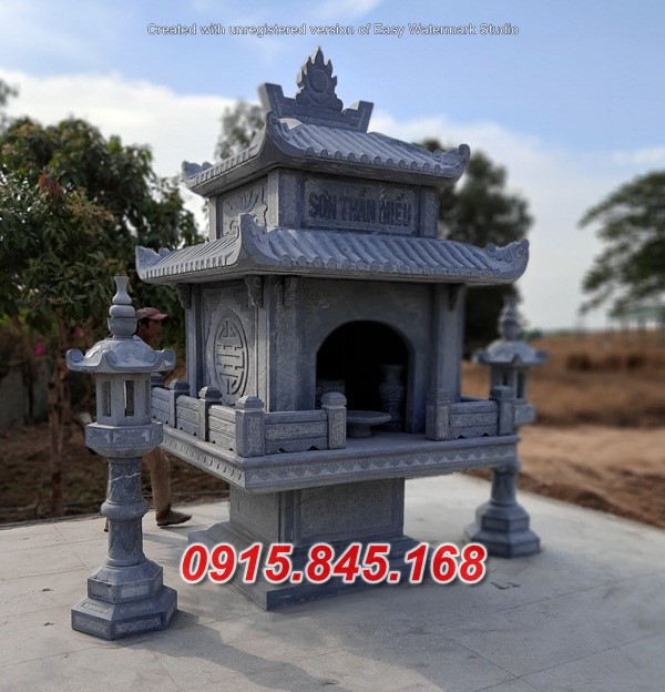 25+ hương án thờ thần linh bằng đá điện biên