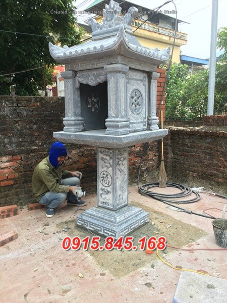 25+ hương án thờ thần linh bằng đá điện biên