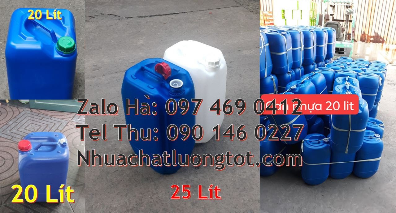bán can nhựa lớn 20l đựng hóa chất,can nhựa 30l đựng thực phẩm giá rẻ