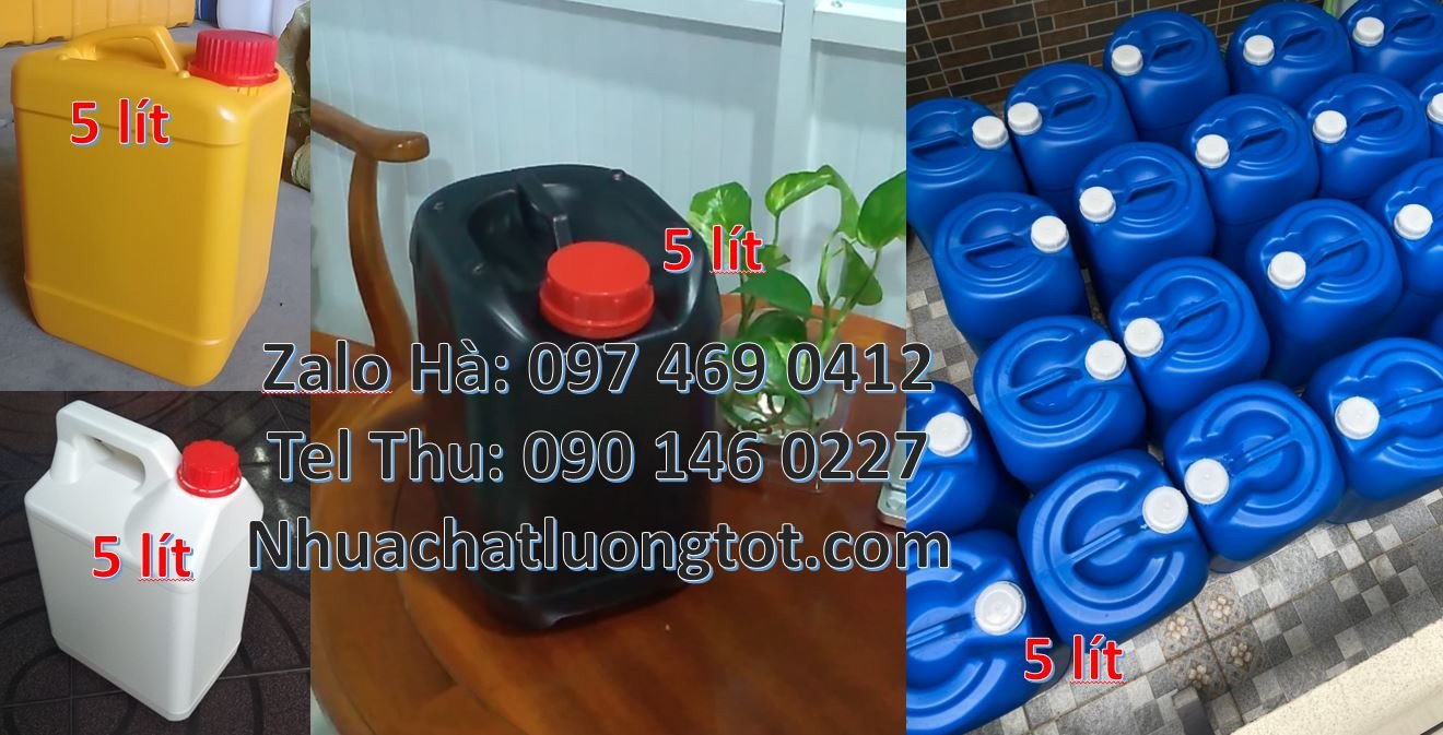 bán can nhựa nhỏ 2l đựng hóa chất,can nhựa 5l đựng xăng dầu,can nhựa