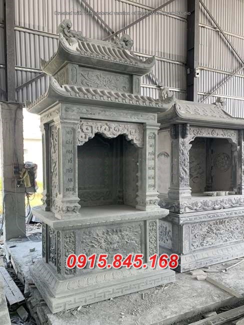 Mẫu 077 miếu thờ đá đẹp bán đồng tháp cây hương am củng
