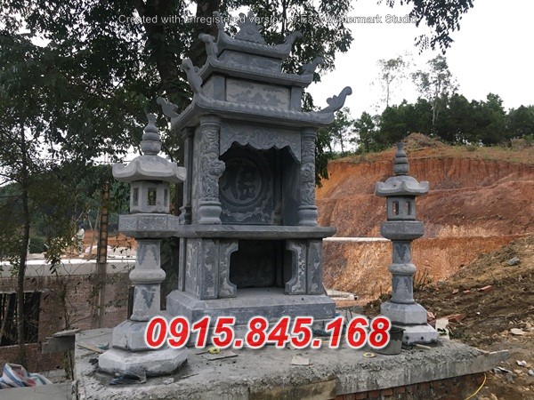 Mẫu 077 miếu thờ đá đẹp bán đồng tháp cây hương am củng