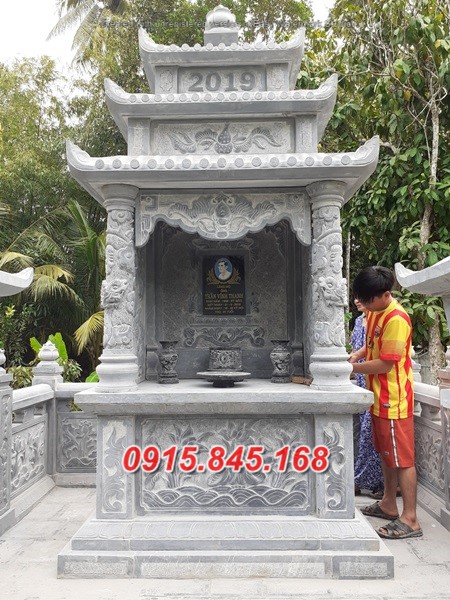 Mẫu 077 miếu thờ đá đẹp bán đồng tháp cây hương am củng