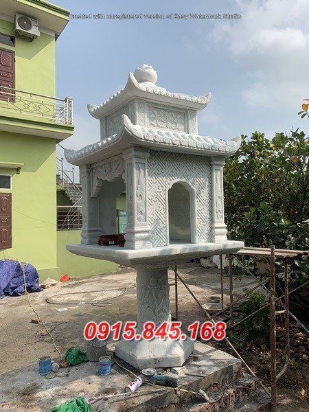 Mẫu 077 miếu thờ đá đẹp bán đồng tháp cây hương am củng