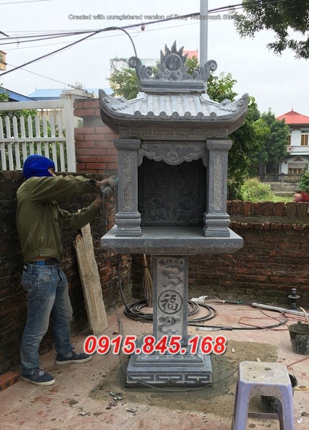 mẫu miếu thờ đá đẹp bán cà mau am cây hương bàn thờ