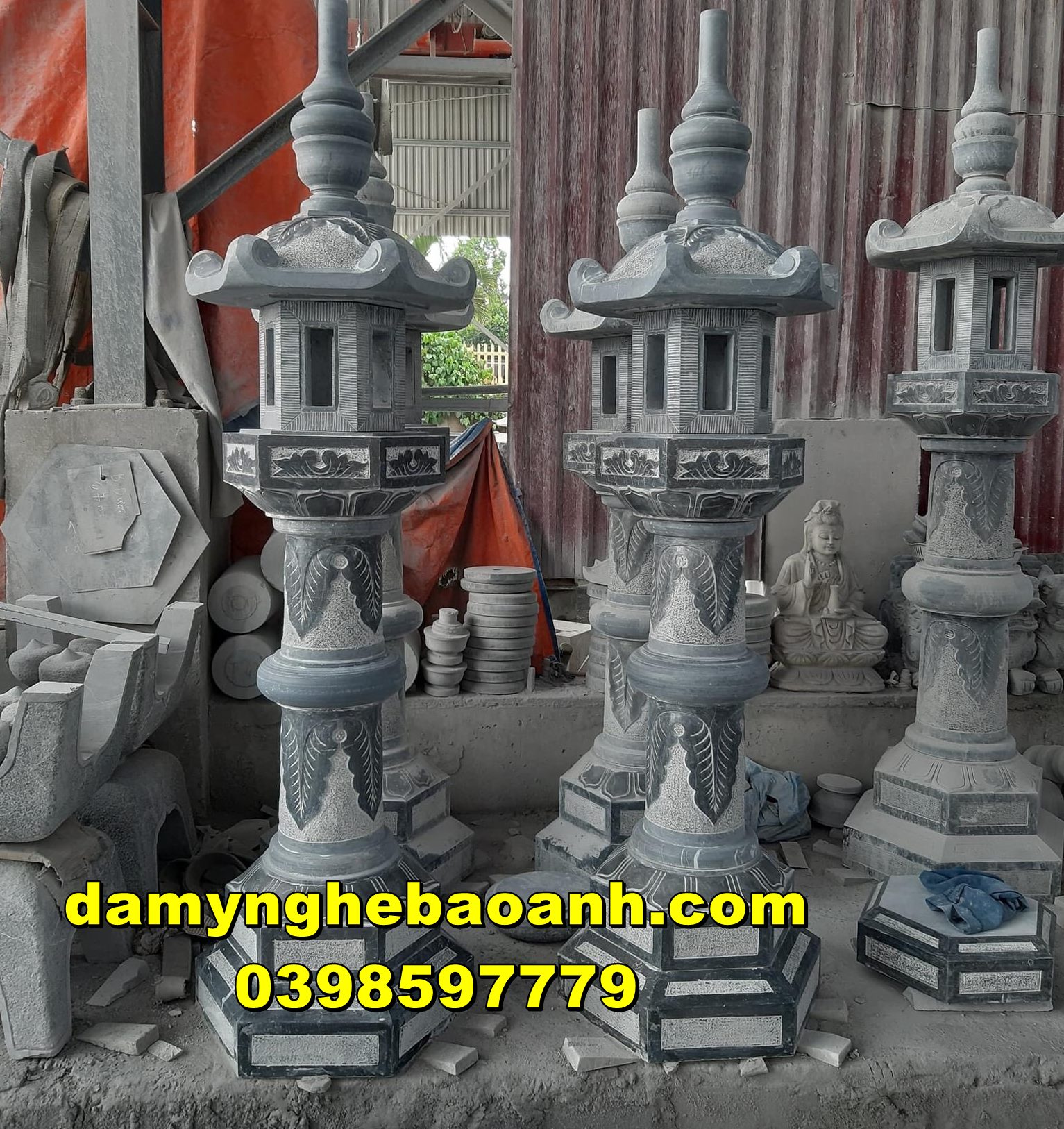 đèn thờ đá,đèn đá sân vườn đẹp,cao cấp được ưa chuộng hiện nay