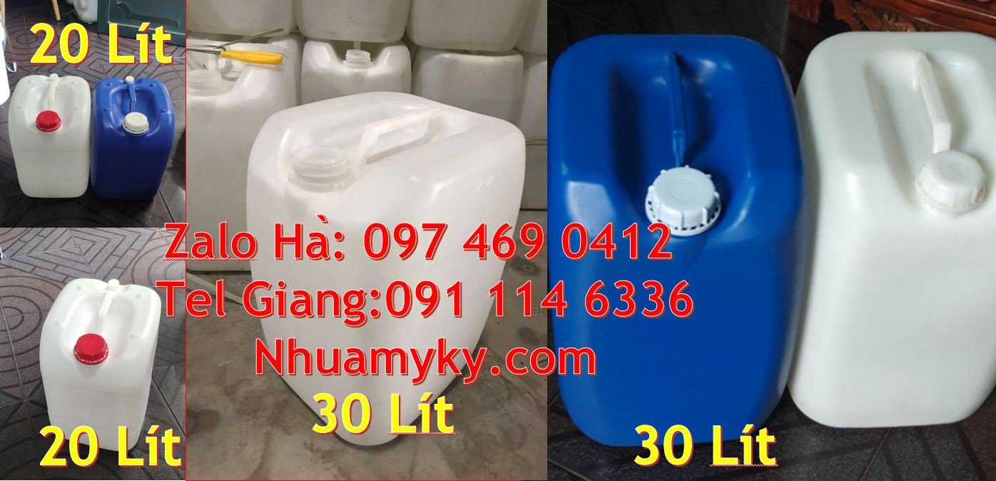 bán can nhựa lớn 20l đựng nước,can nhựa 25l đựng xăng dầu giá rẻ hcm