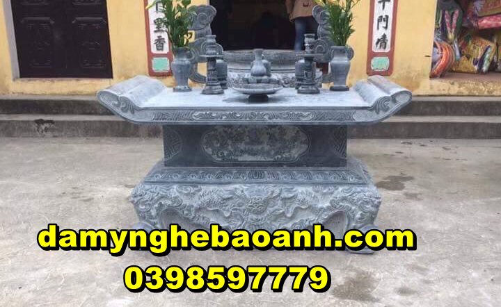 bàn lễ đá,bàn thờ bằng đá tự nhiên nguyên khối đẹp nhất hiện nay