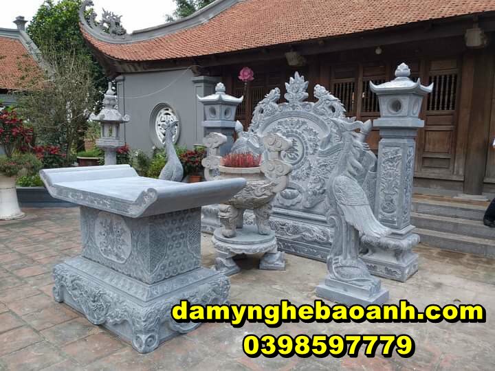 bàn lễ đá,bàn thờ bằng đá tự nhiên nguyên khối đẹp nhất hiện nay