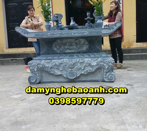 bàn lễ đá,bàn thờ bằng đá tự nhiên nguyên khối đẹp nhất hiện nay