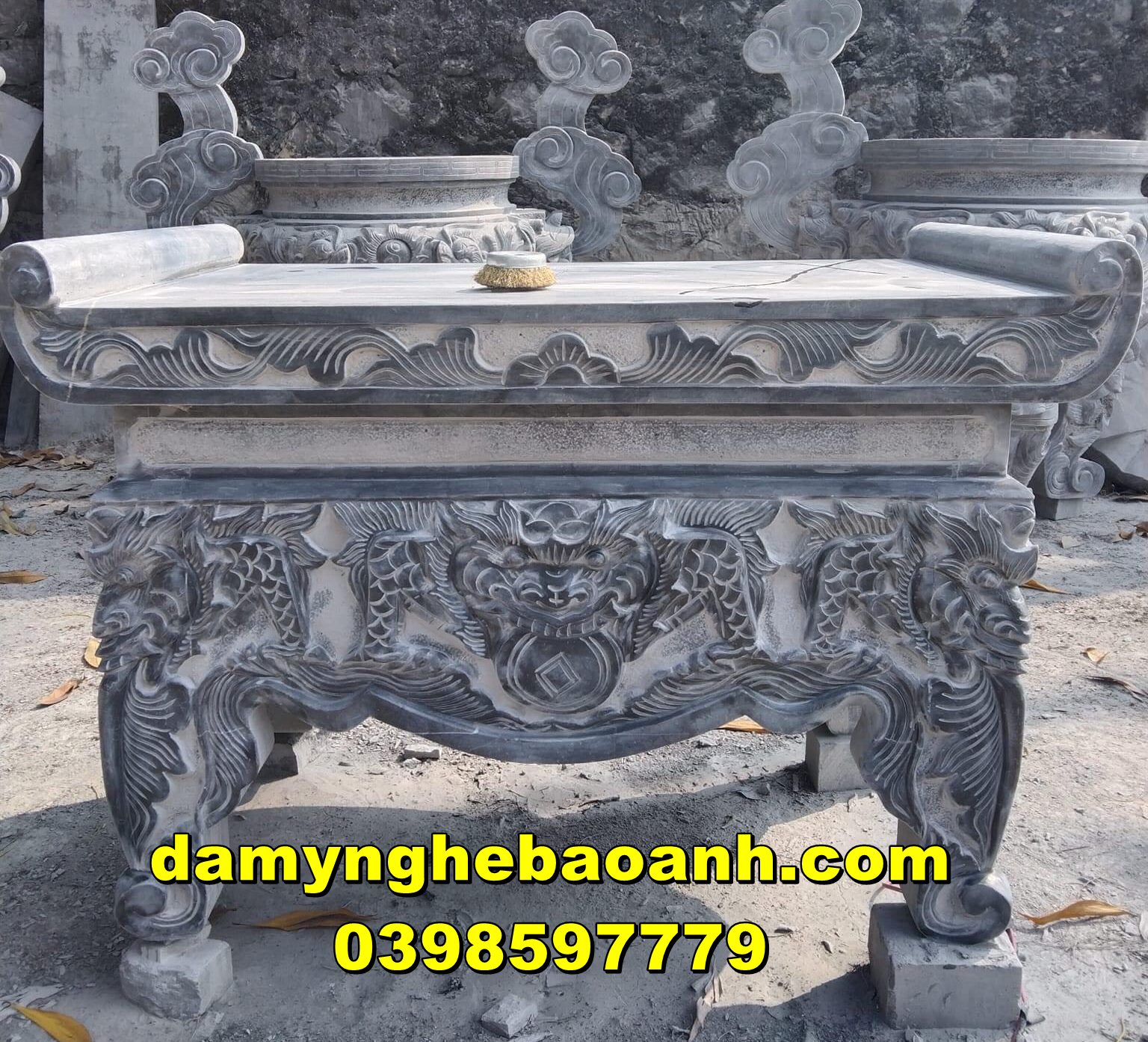 +30 mẫu bàn thờ đá,bàn lễ đá phong thuỷ đẹp,trang nghiêm