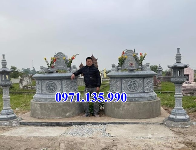 Mẫu mộ đá tự nhiên nguyên khối đẹp bán tại Hậu Giang