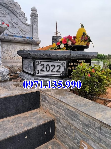 Mẫu mộ đá tự nhiên nguyên khối đẹp bán tại Hậu Giang