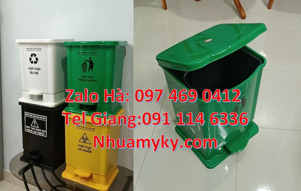 Bán buôn sĩ lẻ thùng rác y tế 20l,thùng rác y tế 15l loại nhỏ có nắp