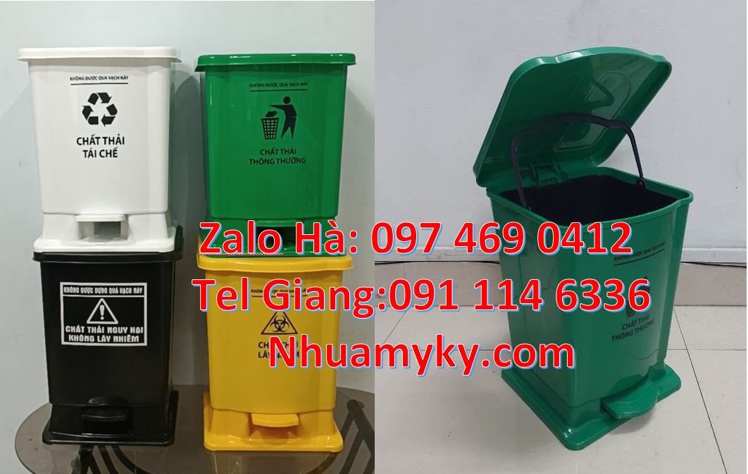 Bán buôn sĩ lẻ thùng rác y tế 20l,thùng rác y tế 15l loại nhỏ có nắp