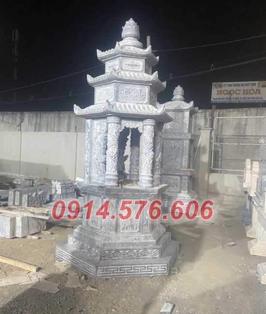 08+ Tháp mộ đá nguyên khối đẹp bán tại Bắc Ninh