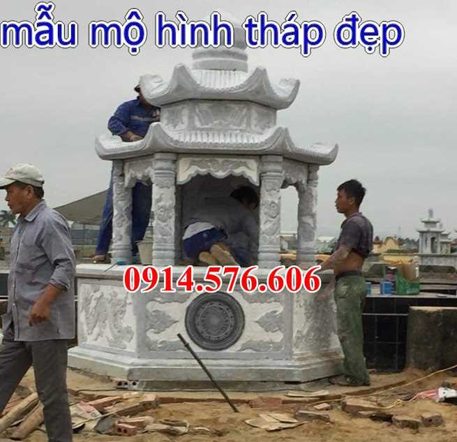 08+ Tháp mộ đá nguyên khối đẹp bán tại Bắc Ninh